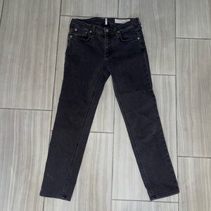 rag & bone Women's Black Skinny Jeans size 24 goth street wear casual